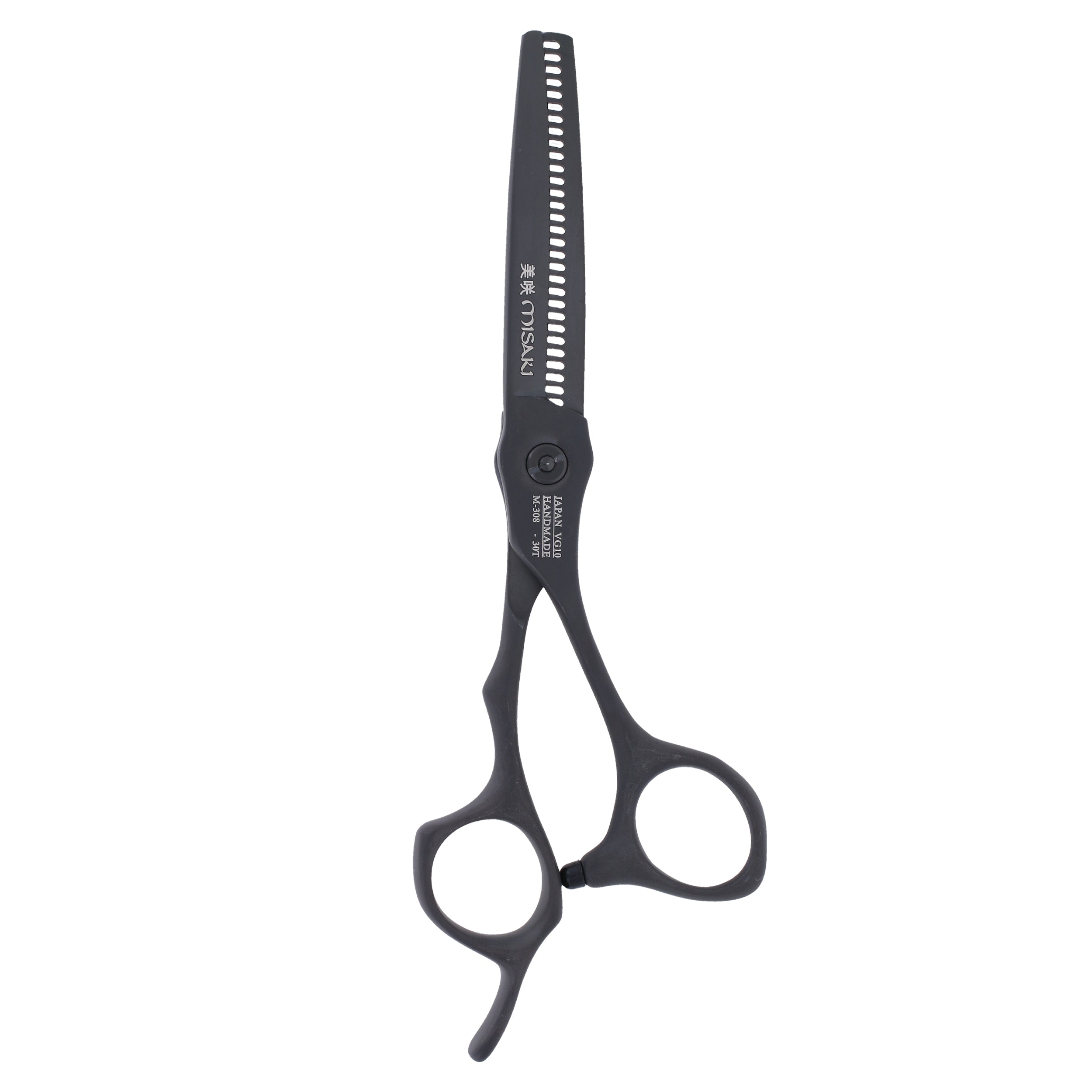 MISAKI M-308 Nobunaga 30 Teeth Hair Thinning Shears Black Titanium